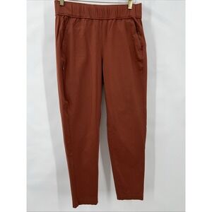 Women L (medium?) Hiking Burnt Orange Pants Pull-On Performance Athleisure